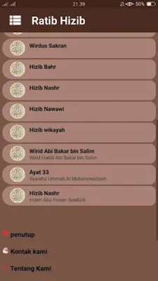 Kitab Ratib Wirid & Hizib android App screenshot 5